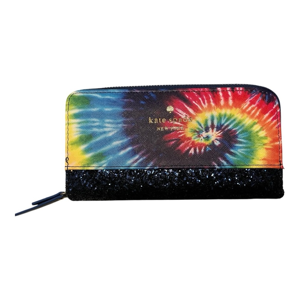 Kate Spade Tie-Dye Wallet with Glitter